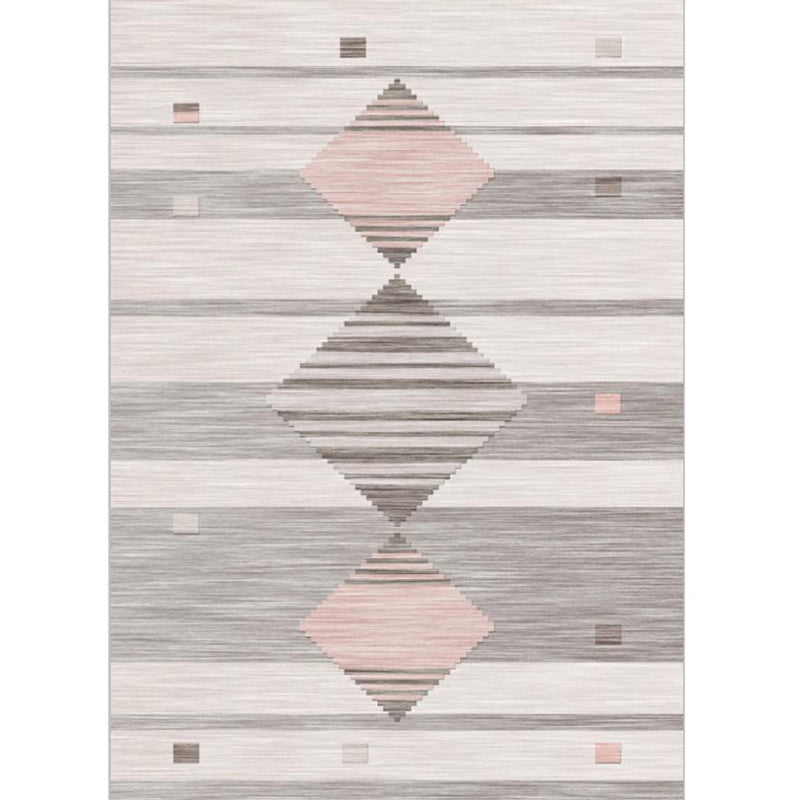 Western Geo Printed Rug Multicolor Synthetic Rug for Indoor Machine Washable Non-Slip Back Rug for Room