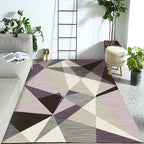 Western Geo Printed Rug Multicolor Synthetic Rug for Indoor Machine Washable Non-Slip Back Rug for Room