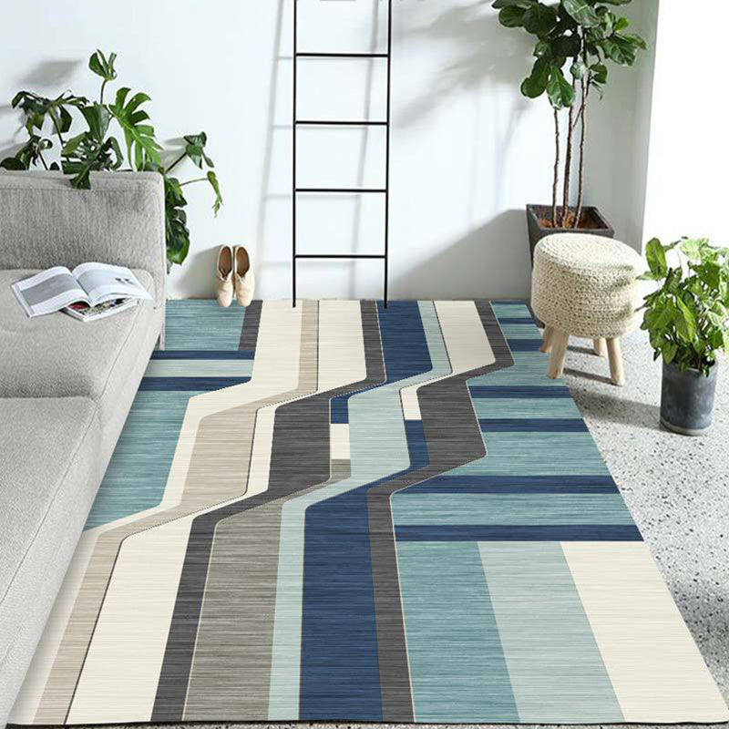 Western Geo Printed Rug Multicolor Synthetic Rug for Indoor Machine Washable Non-Slip Back Rug for Room