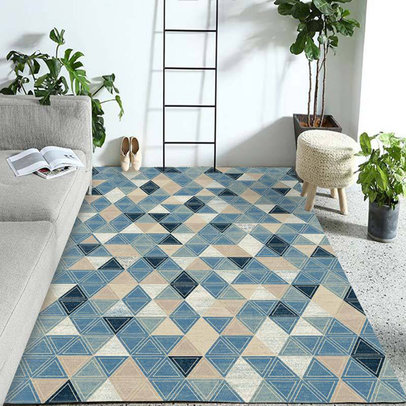 Western Geo Printed Rug Multicolor Synthetic Rug for Indoor Machine Washable Non-Slip Back Rug for Room