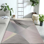Western Geo Printed Rug Multicolor Synthetic Rug for Indoor Machine Washable Non-Slip Back Rug for Room