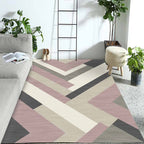 Western Geo Printed Rug Multicolor Synthetic Rug for Indoor Machine Washable Non-Slip Back Rug for Room