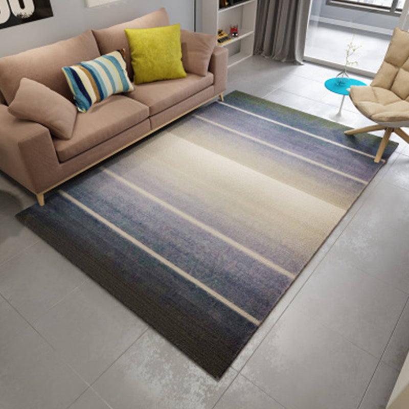 Nordic Living Room Rug Multicolored Abstract Print Area Rug Polyester Easy Care Machine Washable Indoor Rug