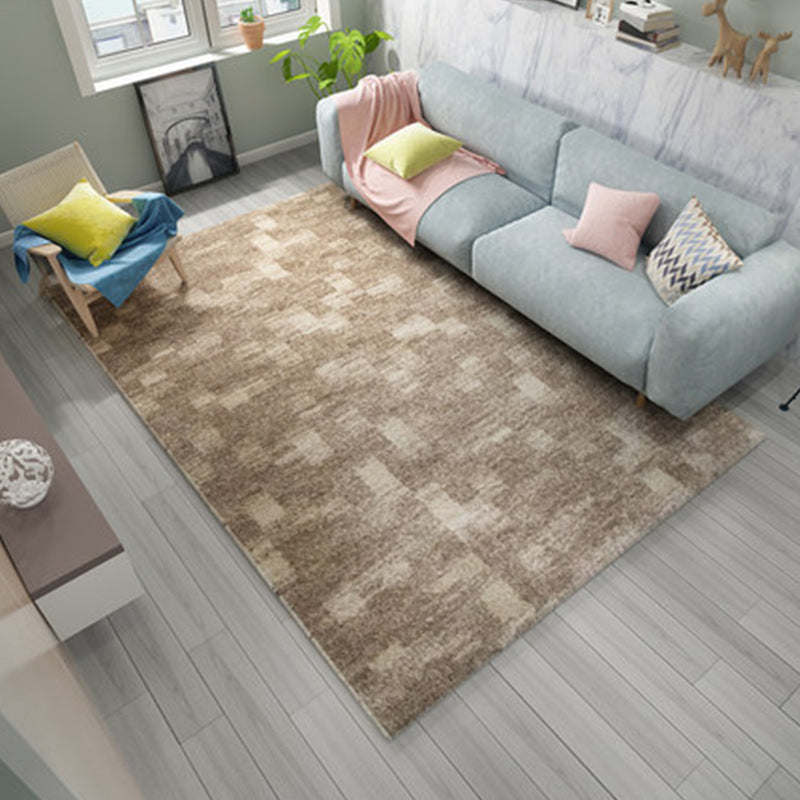 Nordic Living Room Rug Multicolored Abstract Print Area Rug Polyester Easy Care Machine Washable Indoor Rug