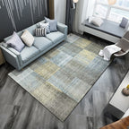Nordic Living Room Rug Multicolored Abstract Print Area Rug Polyester Easy Care Machine Washable Indoor Rug