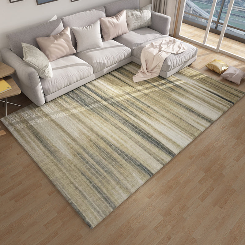 Nordic Living Room Rug Multicolored Abstract Print Area Rug Polyester Easy Care Machine Washable Indoor Rug