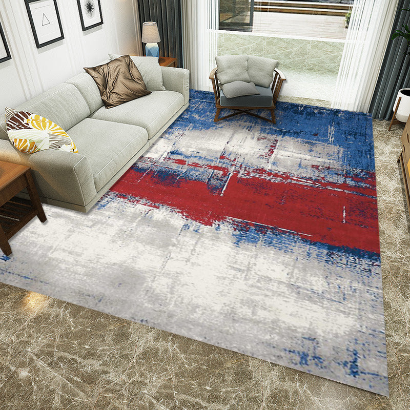 Multicolored Western rug Polypropylene Abstract print rug Easy care Pet-friendly rug for the bedroom