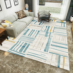 Multicolored Western rug Polypropylene Abstract print rug Easy care Pet-friendly rug for the bedroom