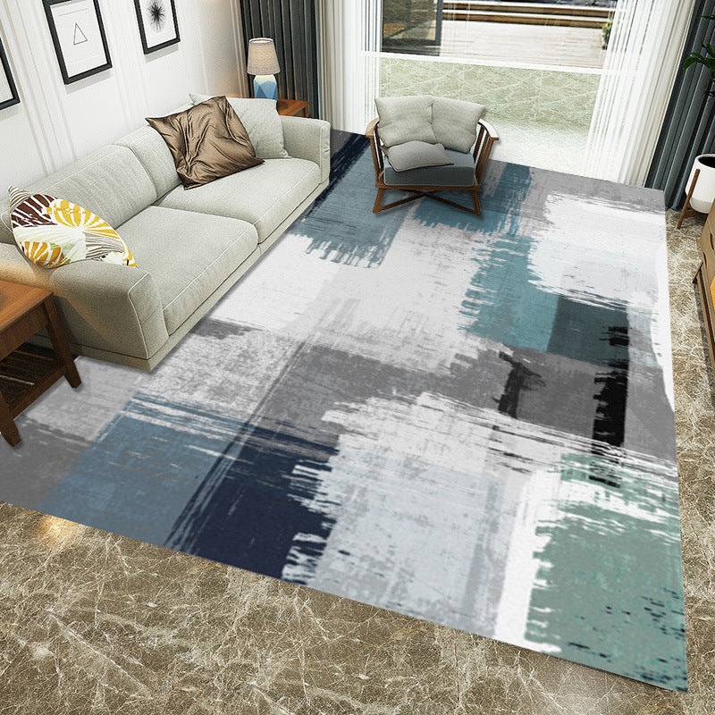 Multicolored Western rug Polypropylene Abstract print rug Easy care Pet-friendly rug for the bedroom