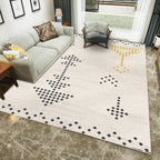 Multicolored Western rug Polypropylene Abstract print rug Easy care Pet-friendly rug for the bedroom