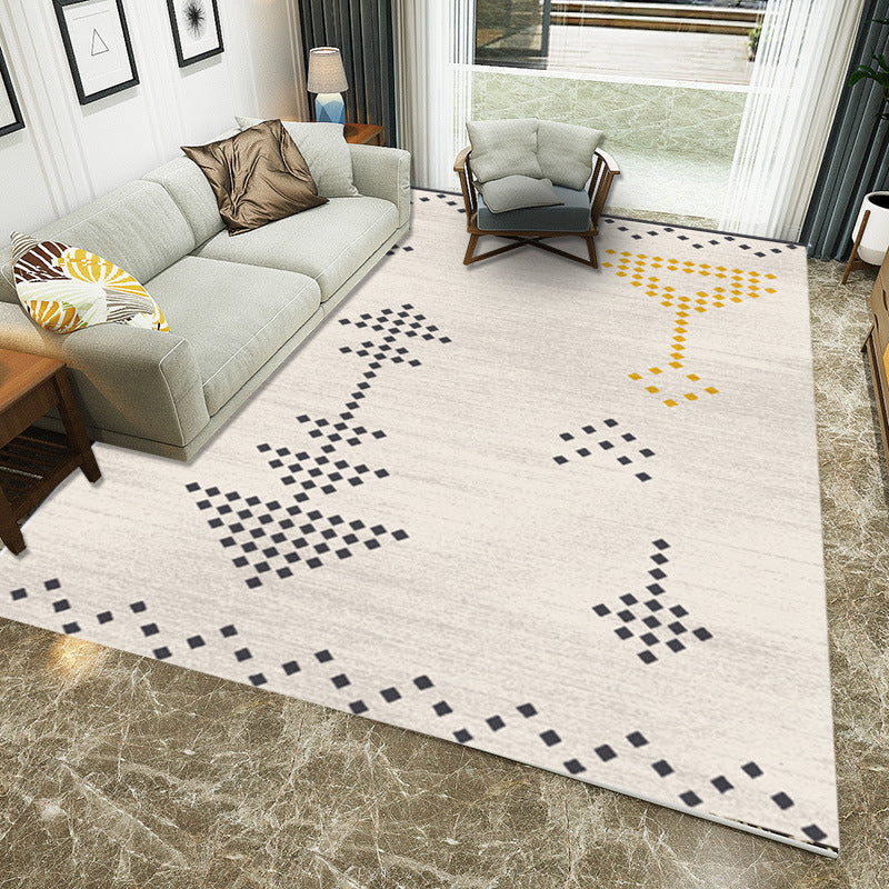 Multicolored Western rug Polypropylene Abstract print rug Easy care Pet-friendly rug for the bedroom