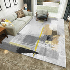 Multicolored Western rug Polypropylene Abstract print rug Easy care Pet-friendly rug for the bedroom