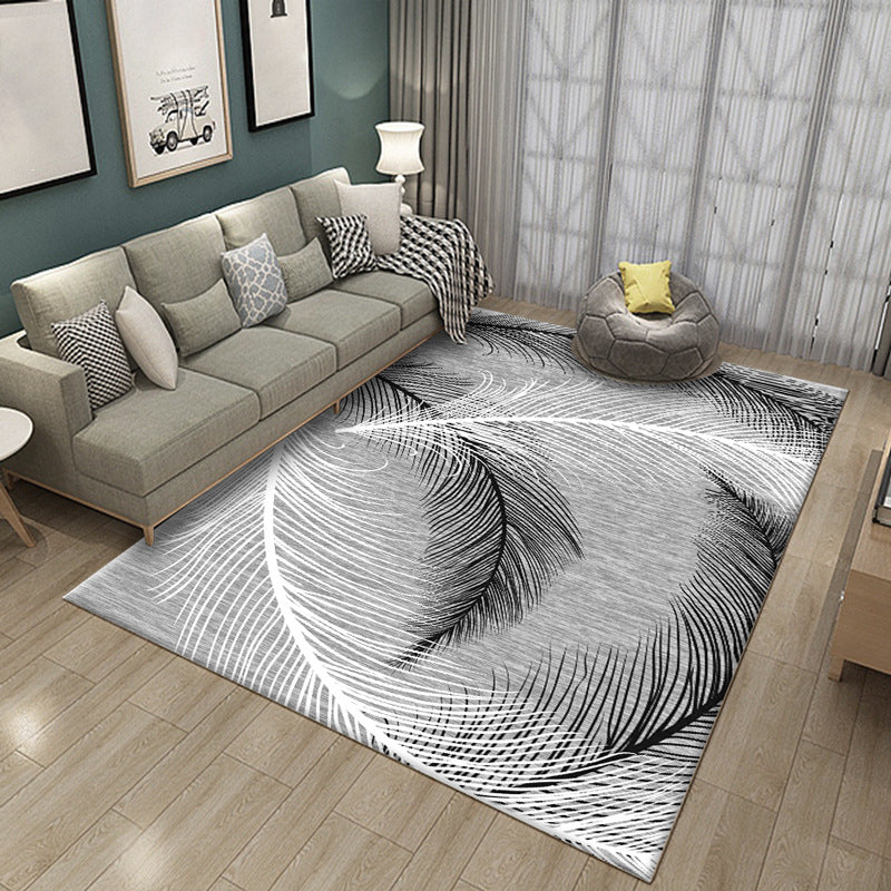 Luxury Living Room Rug Multi Color Plant Indoor Rug Synthetic Easy Care Machine Washable Rug
