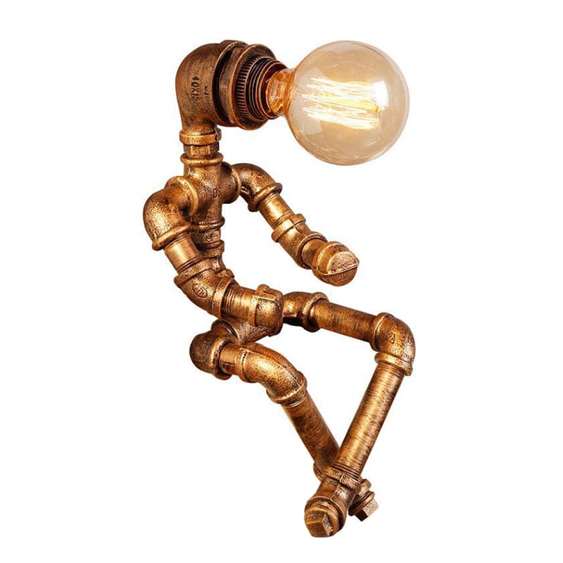 RoboShine – Robust Robot Lamp made of Iron