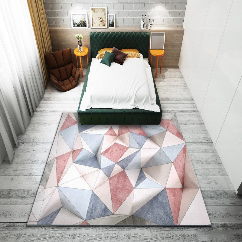 Western garden printed carpet multicolored polyester carpet with non-slip backing stain-resistant indoor carpet for bedroom