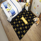 Western garden printed rug Multicolor Polyester rug with non-slip backing Stain-resistant indoor rug for bedroom