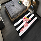Western garden printed rug Multicolor Polyester rug with non-slip backing Stain-resistant indoor rug for bedroom