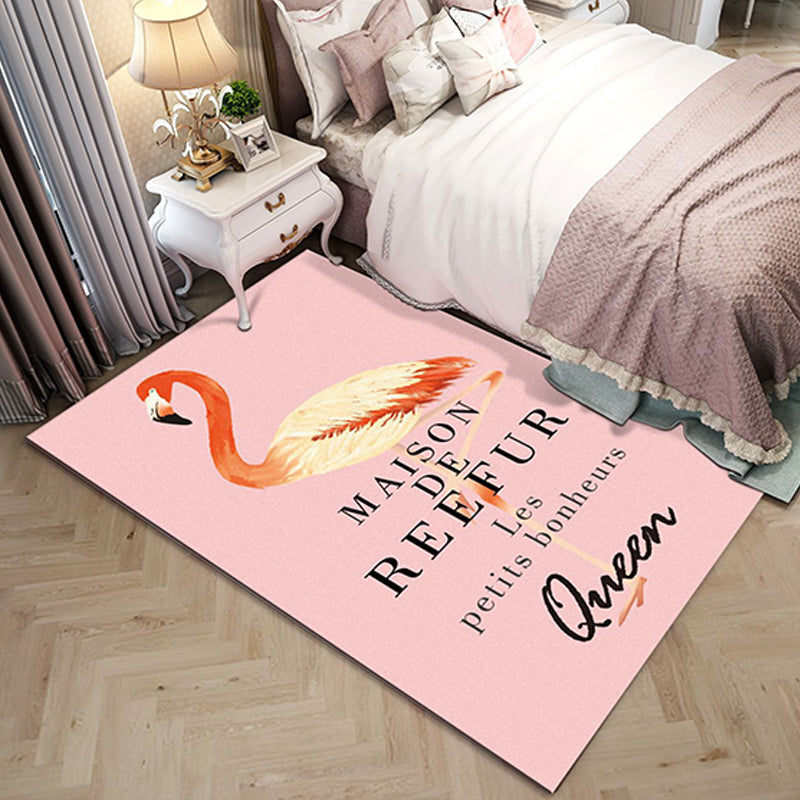 Western garden printed rug Multicolor Polyester rug with non-slip backing Stain-resistant indoor rug for bedroom