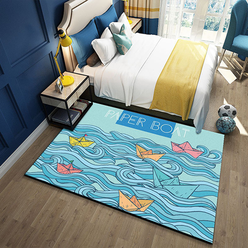 Western garden printed carpet multicolored polyester carpet with non-slip backing stain-resistant indoor carpet for bedroom