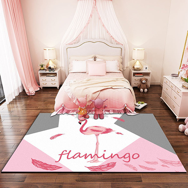 Western garden printed rug Multicolor Polyester rug with non-slip backing Stain-resistant indoor rug for bedroom