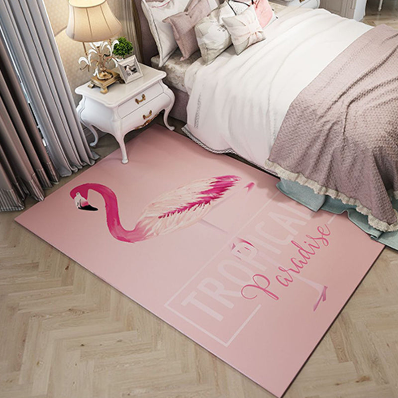 Western garden printed rug Multicolor Polyester rug with non-slip backing Stain-resistant indoor rug for bedroom