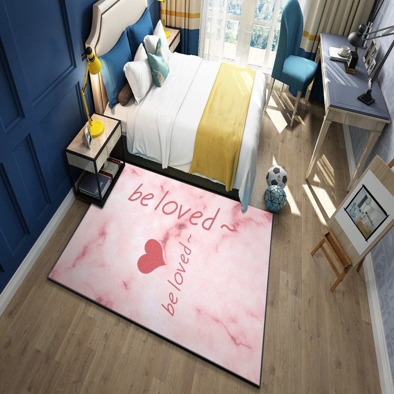Western garden printed rug Multicolor Polyester rug with non-slip backing Stain-resistant indoor rug for bedroom