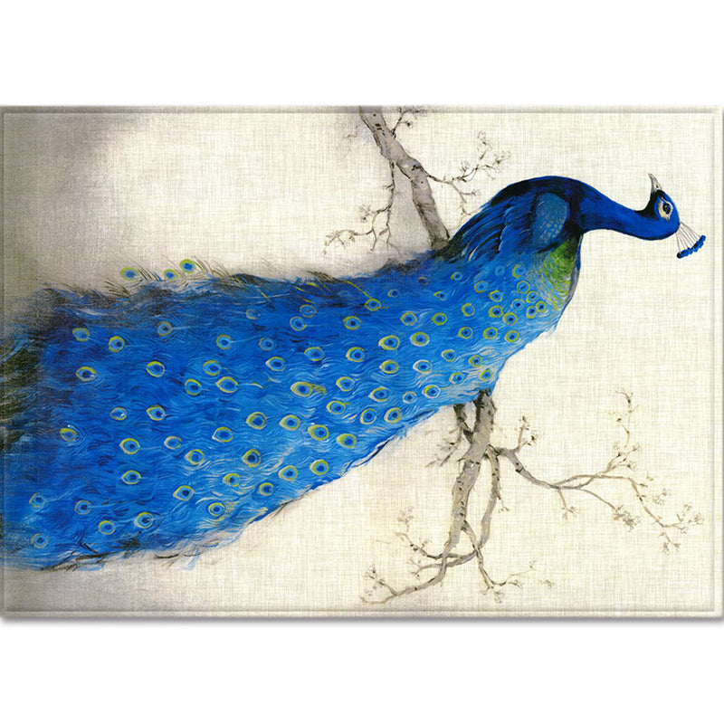 Modern Children's Room Rug Multi-Color Animal Area Rug Polyester Pet-Friendly Non-Slip Washable Rug