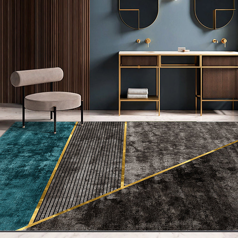 Nordic Living Room Rug More Colors Geometric Pattern Indoor Rug Polyester Pet Friendly Stain Resistant Rug