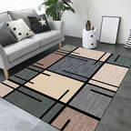 New Product Geometric Rug Multi-Color Polyester Rug Pet-Friendly Stain Resistant Indoor Rug for Living Room