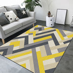 New geometric carpet multicolor polyester carpet pet-friendly stain-resistant indoor carpet for living room