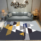 New geometric carpet multicolor polyester carpet pet-friendly stain-resistant indoor carpet for living room