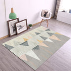 New geometric carpet multicolor polyester carpet pet-friendly stain-resistant indoor carpet for living room