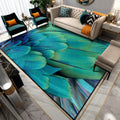 Multicolored Living Room Rug Unique Animal Print Rug Polypropylene Pet Friendly Washable Area Rug