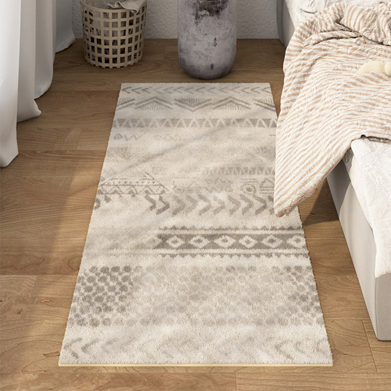 Multicolored Bedroom Rug Ethnic Geometric Rug Polypropylene Pet Friendly Washable Indoor Rug