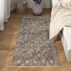 Multicolored Bedroom Rug Ethnic Geometric Rug Polypropylene Pet Friendly Washable Indoor Rug