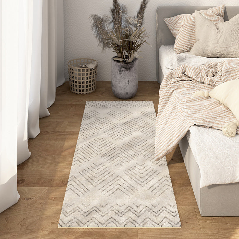 Multicolored Bedroom Rug Ethnic Geometric Rug Polypropylene Pet Friendly Washable Indoor Rug