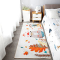 Beautiful children's room carpet Multicolored animal print area rug polypropylene non-slip backing easy-care carpet