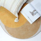 Luxurious Living Room Carpet Multicolored Color Block Area Rug Polypropylene Non-Slip Pet-Friendly Rug