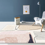 Creative decorative carpet Multicolored abstract print carpet Polypropylene non-slip backing pet-friendly carpet