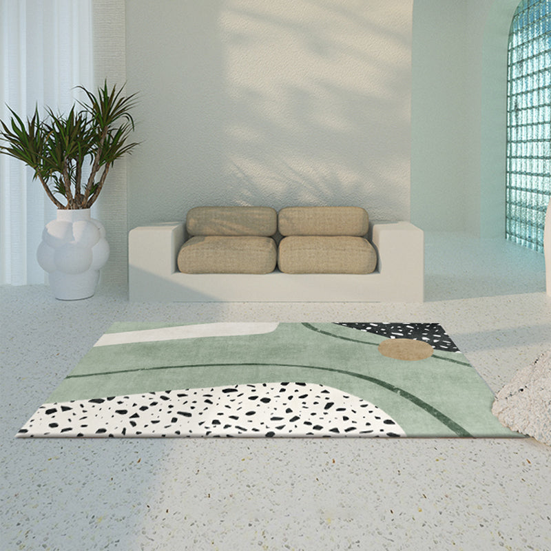 Western Home Rug Multicolored Abstract Pattern Rug Synthetic Non-Slip Washable Rug