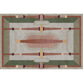 Morandi color geometric rug synthetic western rug non-slip backing machine washable rug for the living room