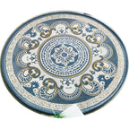 Western Living Room Carpet Multicolor Floral Pattern Area Rug Polyester Non-Slip Back Washable Rug