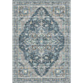 Retro Floral Print Rug Multicolored Rustic Area Rug Polypropylene Easy Care Non-Slip Backing Rug for Room