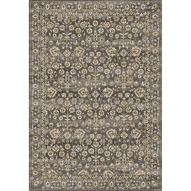 Country Living Room Rug Multicolored Geometric Rug Polypropylene Non-Slip Back Machine Washable Rug
