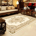 Retro Multicolored Western Rug Synthetic Flower Design Area Rug Non-Slip Washable Rug for Living Room