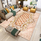 Luxury Southwest Rug Multicolored Floral Print Rug Pet-Friendly Easy to Care Washable Rug for the Living Room