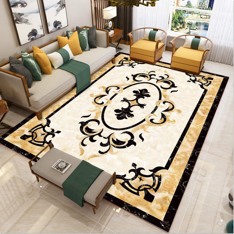 Luxury Southwest Rug Multicolored Floral Print Rug Pet-Friendly Easy to Care Washable Rug for the Living Room