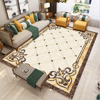 Luxury Southwest Rug Multicolored Floral Print Rug Pet-Friendly Easy to Care Washable Rug for the Living Room