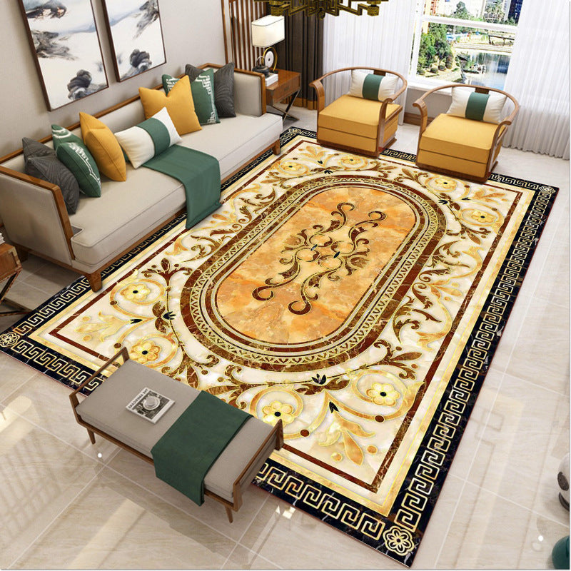 Luxury Southwest Rug Multicolored Floral Print Rug Pet-Friendly Easy to Care Washable Rug for the Living Room