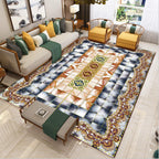 Luxury Southwest Rug Multicolored Floral Print Rug Pet-Friendly Easy to Care Washable Rug for the Living Room